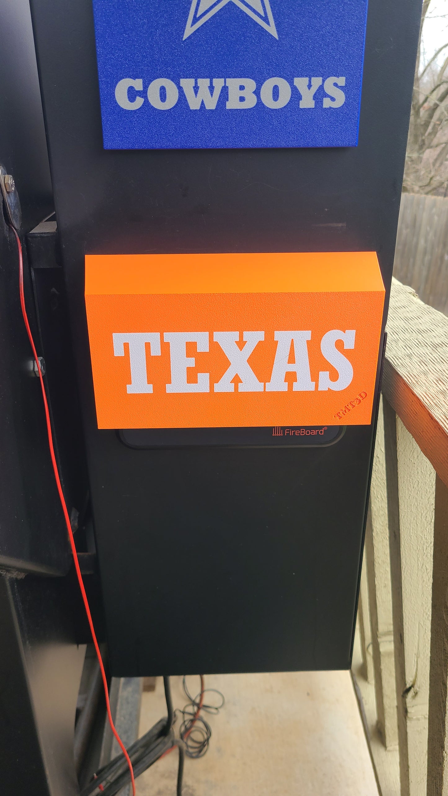 Themed Lone Star Grillz Fireboard Controller Sun/Weather shield.... This will only fit the original Lonestar Grillz fireboard Controller.