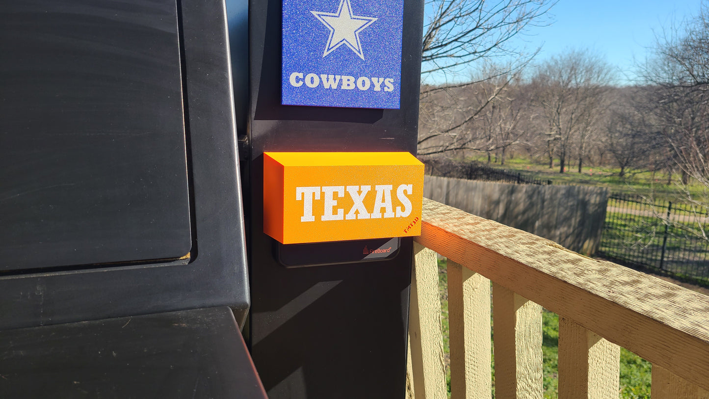 Themed Lone Star Grillz Fireboard Controller Sun/Weather shield.... This will only fit the original Lonestar Grillz fireboard Controller.