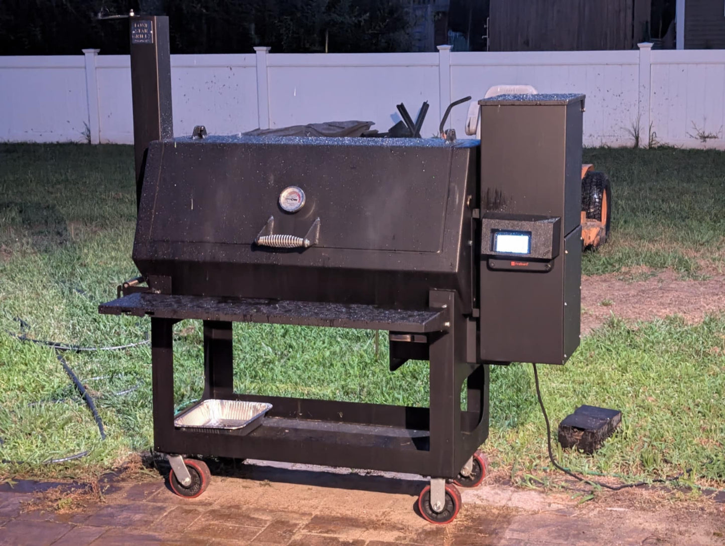 Windowed Lone Star Grillz Fireboard Controller Sun/Weather shield