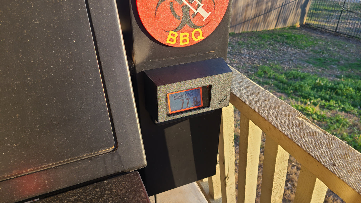 Windowed Lone Star Grillz Fireboard Controller Sun/Weather shield